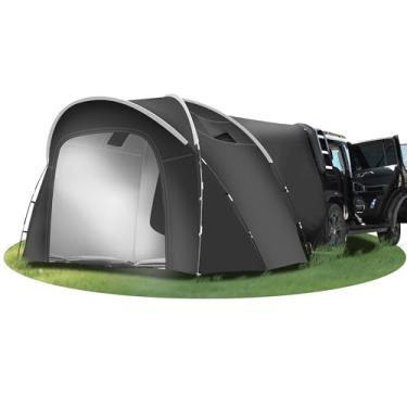 Imagem de Tenda SUV, 2,5 m C x 1,8 m L x 1,8 m A, barraca retangular para 4-5 pessoas para família, impermeável e à prova de vento para acampamento de carro, barracas de acampamento grandes com bolsa de