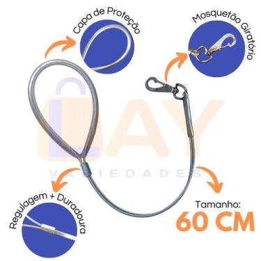 Imagem de Guia de Contenção para Banho e Tosa Pet Cachorro Cães * TAMANHO 60CM -