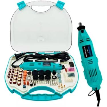 Imagem de Ferramenta De Precisão Mini Retífica 110v Profissional – 6 Velocidades Retífica Multiuso Com Kit Completo de Acessórios
