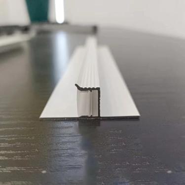 Imagem de JARBIH Perfil de alumínio de teto suspenso de 1 m/1 m, Z-Type/T-Type Lâmpada de linha de fenda extremamente estreita, faixa decorativa de sulco, borda de gesso cartonado, canal de fita de LED