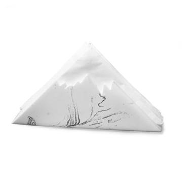 Imagem de Porta-guardanapos para mesa, suporte de decoração de mesa de jantar de montanha nevada, dispensador de guardanapos ideal para mesas e bancadas de cozinha, decoração de bar para todas as salas de