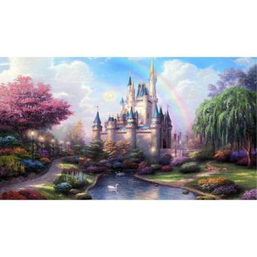 Imagem de Painel De Lona Castelo Arco Iris - Fabrika de Festa, 150x100cm