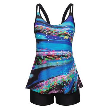 Imagem de Fatos de banho Tankini Arolina Plus Size Tummy Control 20W para mulher