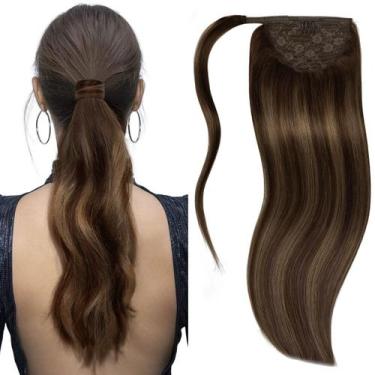 Imagem de Lacer de extensão de rabo de cavalo Real Hair Balayege 14 polegadas 70