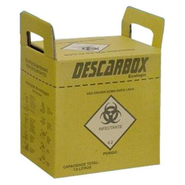 Imagem de Coletor de Material Perfuro Cortante 7 L Ecologic - Descarbox