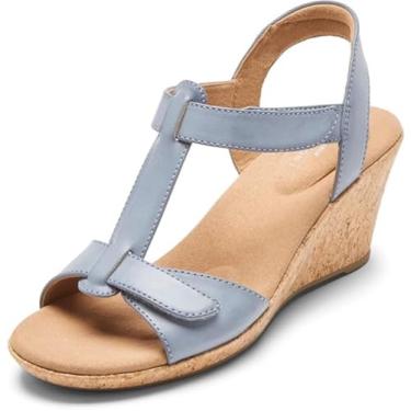 Imagem de Rockport Alça feminina Blanca T, Cambraia azul, 38