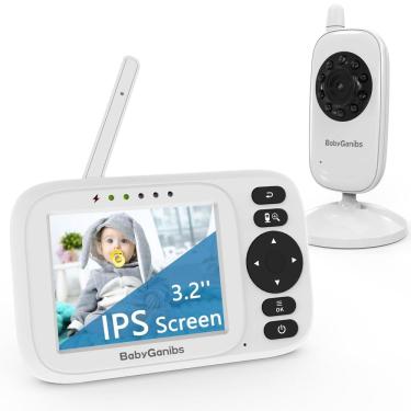 Imagem de Monitor de vídeo para bebês Baby Ganibs 3.2" IPS com alcance de 1000 pés