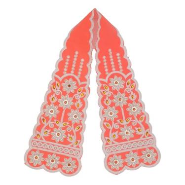 Imagem de Pano de seda decorativo Ganesha Dupatta Chunari Chunar Puja Dupatta Pooja Artigo para Festival Navratri Tradicional Indiano Decoração Diwali Estátua Ídolo de Deus Moldura Templo Pooja Item (Tamanho