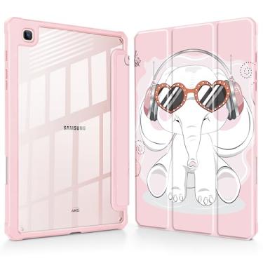 Imagem de Tuiklol Para Samsung Galaxy Tab S6 Lite 10,4 polegadas 2024 2022 2020, Buit in S Pen com capa protetora à prova de choque, capa traseira transparente transparente despertar/hibernar automaticamente