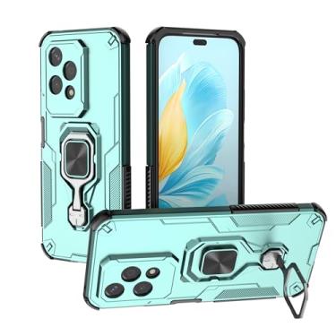 Imagem de SORAKA Capa para Honor 200 Lite 5G com suporte metálico giratório de 360 graus peça de ferro magnética para suporte magnético para telefone de carro