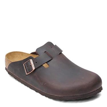 Imagem de Birkenstock Palmilha unissex Boston macia, couro oleado Habana, 42 N EU