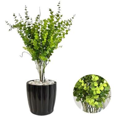 Imagem de Eucalipto Artificial Com Vaso Moranga Decoração Casa - PlantaImport, V