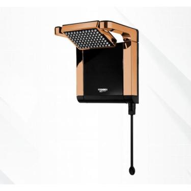 Imagem de Chuveiro Lorenzetti Acqua Star Preto  Branco Red Gold  127v 220v - Ino