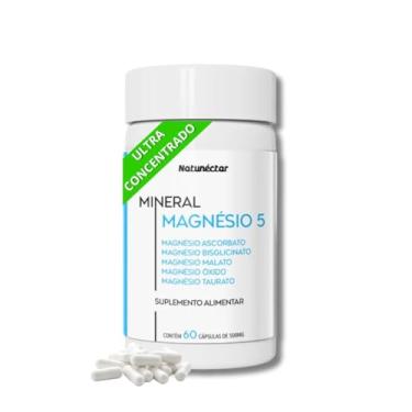 Imagem de Magnésio 5x1 (Magnésio Ascorbato, Bisglicinato, Malato, Óxido e Taurato) 500mg 60 Cápsulas