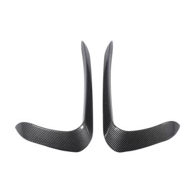 Imagem de KIMISS 1 par o Kit de Canard de Ventilação Lateral do Pára-choque Dianteiro para X6 F16 M Sport 2015-2019Aerodinâmico Upgrade de Faca de (Estilo de fibra de carbono)