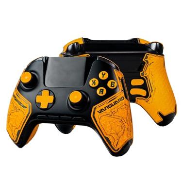 Imagem de Punhos de controle para ManbaOne, kit de pele, antiderrapante, multitextura, absorção de suor, fita pré-cortada, da SHADOW BOOLT (amarelo e preto, para ManbaOne)