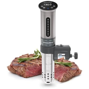 Imagem de Termocirculador Sous Vide 1100 Watt IPX7 Fogão de Imersão, 110v, KITCHENBOSS A01G310S11U, Preto