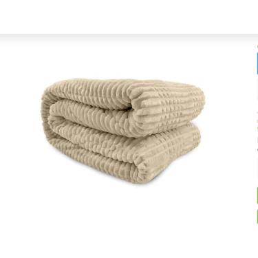 Imagem de Cobertor / Manta Microfibra King Mont Blanc - Andreza Bege