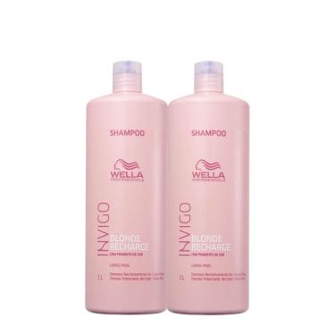 Imagem de Kit Wella Professionals Invigo Blonde Recharge Shampoo Extra (2 unidades)