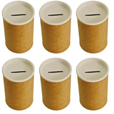 Imagem de 10 Unidades Cofre De Papelão Kraft 10x6 para Lembrancinhas Presentes D