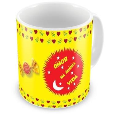 Imagem de Caneca de Cerâmica com Estampa de Chocolates - Serenata Amor da Minha 