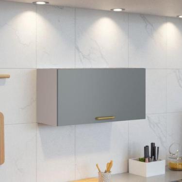 Imagem de Armário de Cozinha para Geladeira 1 Porta Horizontal Basculante 80cm 1