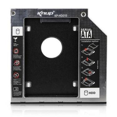 Imagem de Adaptador Caddy CD/DVD Notebook Para Segundo HD ou SSD 9.5mm