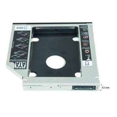 Imagem de Case Adaptador Universal 9.5mm Segundo Hd Ssd Sata No Notebook - Caddy