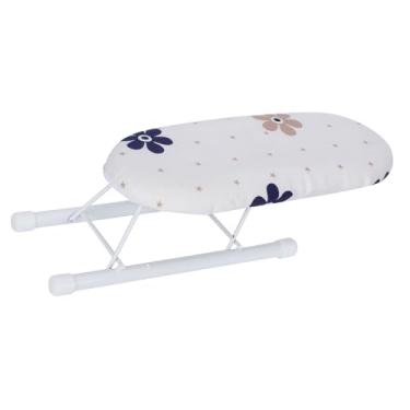 Imagem de Tábua de passar roupa, tábua de passar de mesa dobrável multifuncional com capa lavável removível capa de plástico antiderrapante, economia de espaço, 26 x 11 x 7,9 cm para casa (firme
