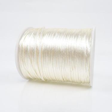 Imagem de Cordão de nylon acetinado de 2 mm x 330 pés, cordão de nylon macio e sedoso para fazer joias, pulseiras, colares, linha de miçangas, macramê, macramê, nó chinês