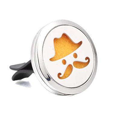 Imagem de Clipe de Carro Aromatizador Aromaterapia para Oleo Essencial Bigode