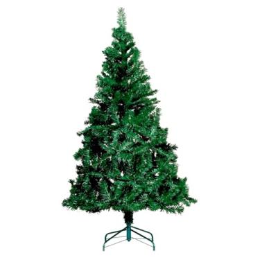 Imagem de Árvore de Natal Tradicional Verde, Pinheiro Denso com 400 Galhos, 1,8 Metros de Altura, Base Reforçada, Decoração Natalina