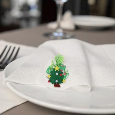 Imagem de Generic 1 anel de guardanapo de tecido verde para árvore de Natal