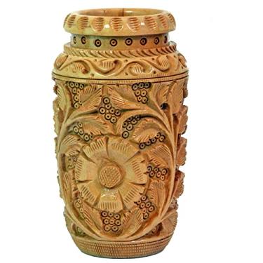 Imagem de Craft Trade Porta-lápis para mesa de escritório, copo de madeira fofo para caneta, pincel e caneta, acessórios para escola, casa, espaço de trabalho