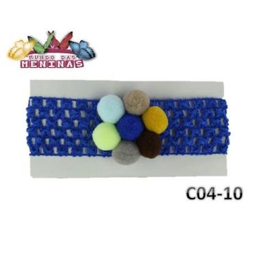 Imagem de 1 Faixa De Crochê /tricô Para Bebê mod 04 - mun, azul royal