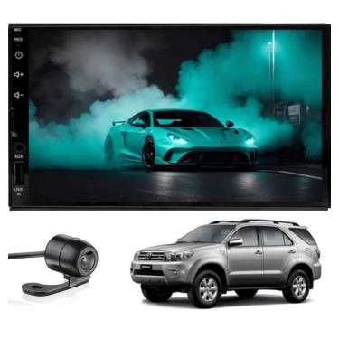 Imagem de Central Multimídia MP5 Hilux SW4 2006 2007 2008 2009 2010 Tela de 7P Carplay e Android Auto sem fio + Câmera de ré ADAK