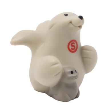 Imagem de Fisher-Price Peça de reposição para Little People Safari Circus Animal Zoo Playset 2552 – Boneco cinza de substituição com a letra do bebê S