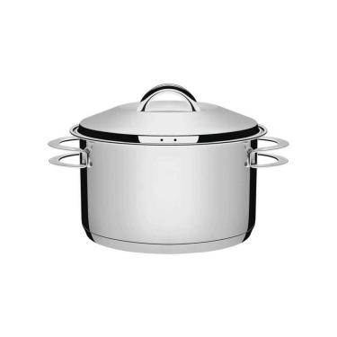 Imagem de Caçarola Tramontina Solar Funda Em Aço Inox Fundo Triplo Com Tampa E Alças 24 Cm 6,1 L Tramontina
