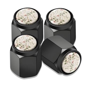 Imagem de 4 peças de tampas de haste de válvula de pneu, ajuste universal de alumínio para carros, caminhões, SUVs, motocicletas, bicicletas, acessórios de decoração de roda, haste de válvula, capas à prova de