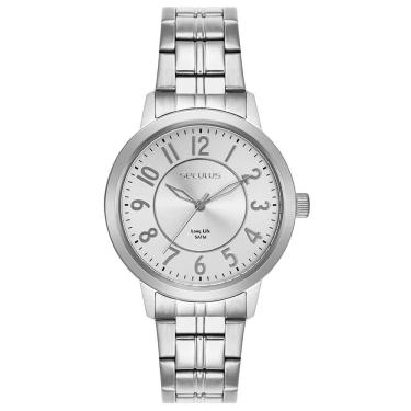 Imagem de Relógio Seculus Feminino Ref: 44311l0svna3 Casual Aço Prateado