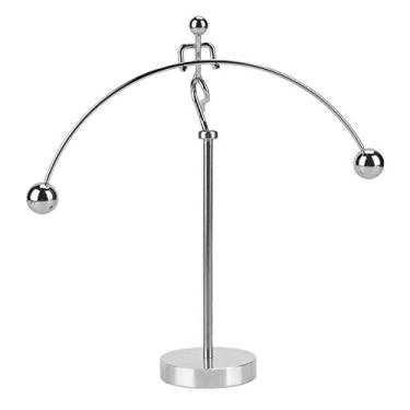 Imagem de Copo de ferro balanço de aço brinquedo de equilíbrio copo giratório bonito alto giratório pequeno homem de ferro costura brinquedo balanceado de metal de aço para alívio de
