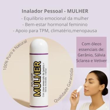 Imagem de Inalador Aromaterapia Feminina | Mulher I TPM, Menopausa I Equilíbrio Hormonal | Lemonflora