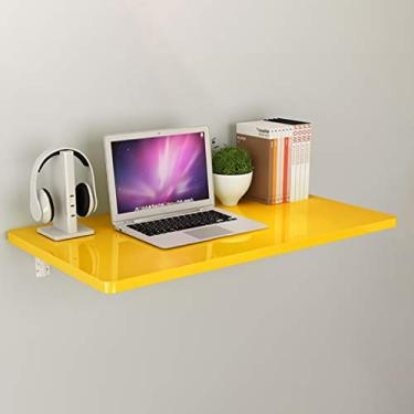 Imagem de Mesa dobrável montada na parede, mesa suspensa para escritório, mesa de trabalho, mesa suspensa para estudo, cozinha e mesa de jantar