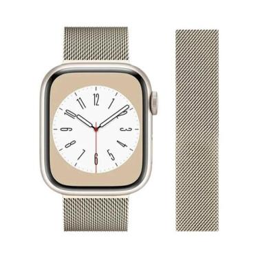 Imagem de Pulseira Magnética De Aço Inoxidável Compatível Com Apple Watch Modelo
