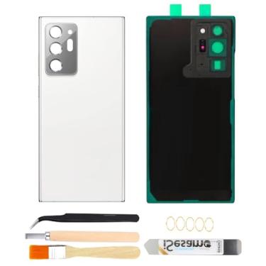 Imagem de Yuntunele Capa traseira de substituição de vidro compatível com Galaxy S23 FE com conjunto de ferramentas profissionais (cinza)