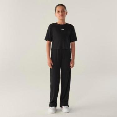 Imagem de Calça Fila Wide Essentials Canelada Juvenil-Unissex