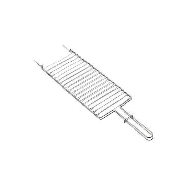 Imagem de Grelha Tramontina Churrasco Em Aço Inox 31x18 Cm Tramontina