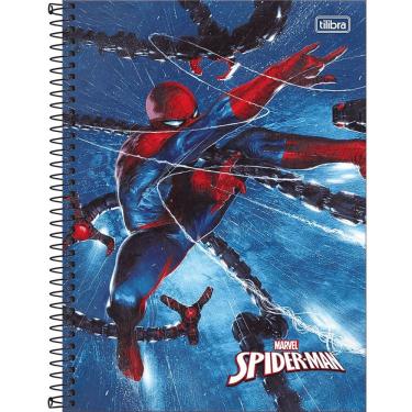Imagem de Caderno Capa Dura Universitário Spider-man 1 Matéria 80 Folhas Tilibra Estampa 3
