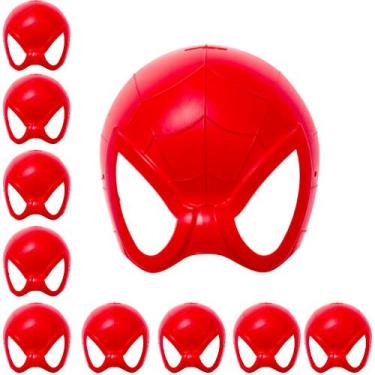 Imagem de Kit 10 Mascara Adulto Infantil do Teia Aranha Festa Fantasia e Lembran