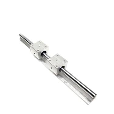 Imagem de SBR trilho linear SBR10 SBR12 SBR13 comprimento 200-1000 mm 1 peça guia linear SBR10 ou SBR12 + 2 peças SBR10UU ou SBR12UU blocos para peça CNC (SBR10UU, 550mm)